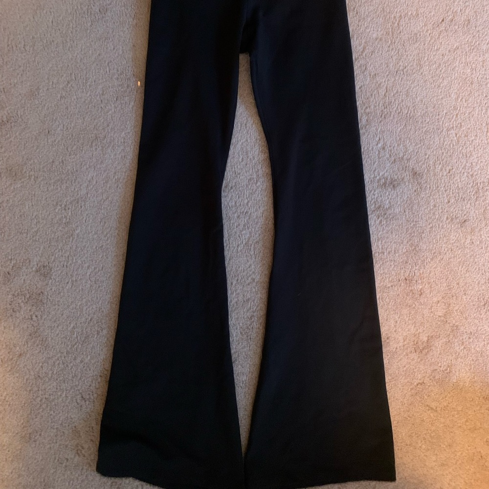 Nike black bell bottom work out pants
